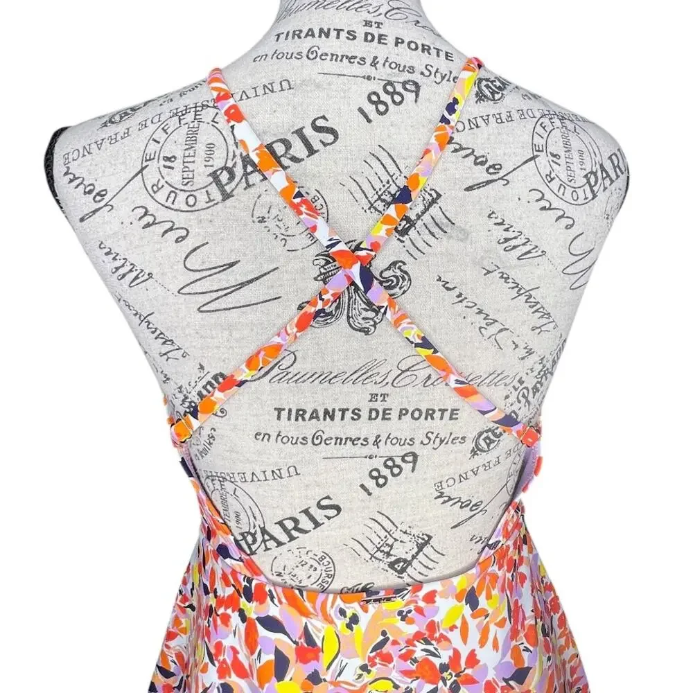 Anne Cole (10) V Neck Surplice Maillot One Piece Skirt Bottom Swim Dress